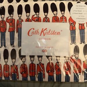 Cath Kidston London Guards Full Sheet Set Multicolor Cotton